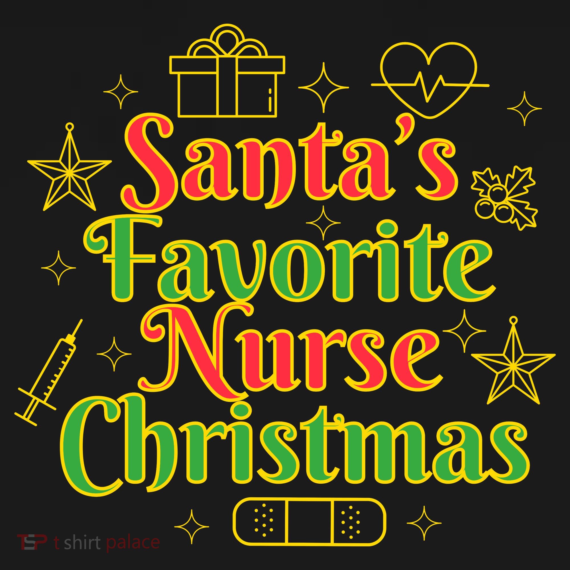 Santa's Favorite Nurse Cute Funny Christmas RN Women's Tank Top