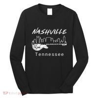 Souvenir From Nashville Guitar Nashville Long Sleeve Shirt thumb 0