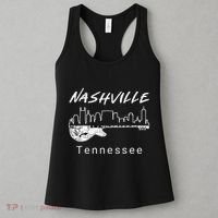 Souvenir From Nashville Guitar Nashville Women's Tank Top thumb 3