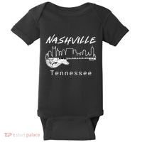 Souvenir From Nashville Guitar Nashville Baby Bodysuit thumb 0