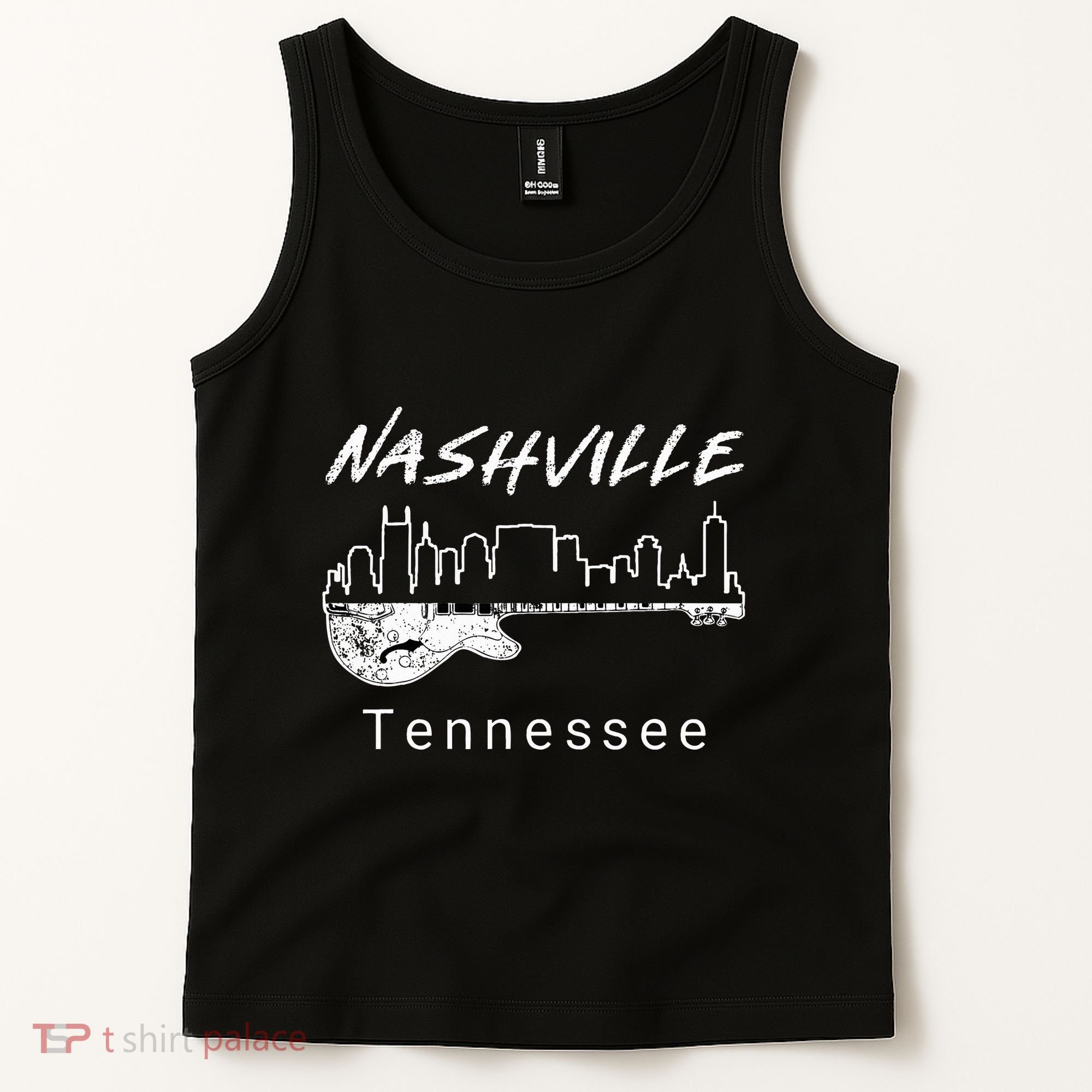 Souvenir From Nashville Guitar Nashville Tank Top