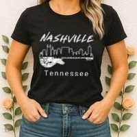 Souvenir From Nashville Guitar Nashville Women's T-Shirt thumb 2