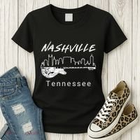 Souvenir From Nashville Guitar Nashville Women's T-Shirt thumb 3