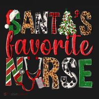 SantaS Favorite Nurse Leopard Merry Xmas Party Funny Gift Bucket Hat thumb 4