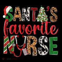 SantaS Favorite Nurse Leopard Merry Xmas Party Funny Gift Coffee Mug thumb 5