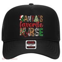 SantaS Favorite Nurse Leopard Merry Xmas Party Funny Gift Hat thumb 0