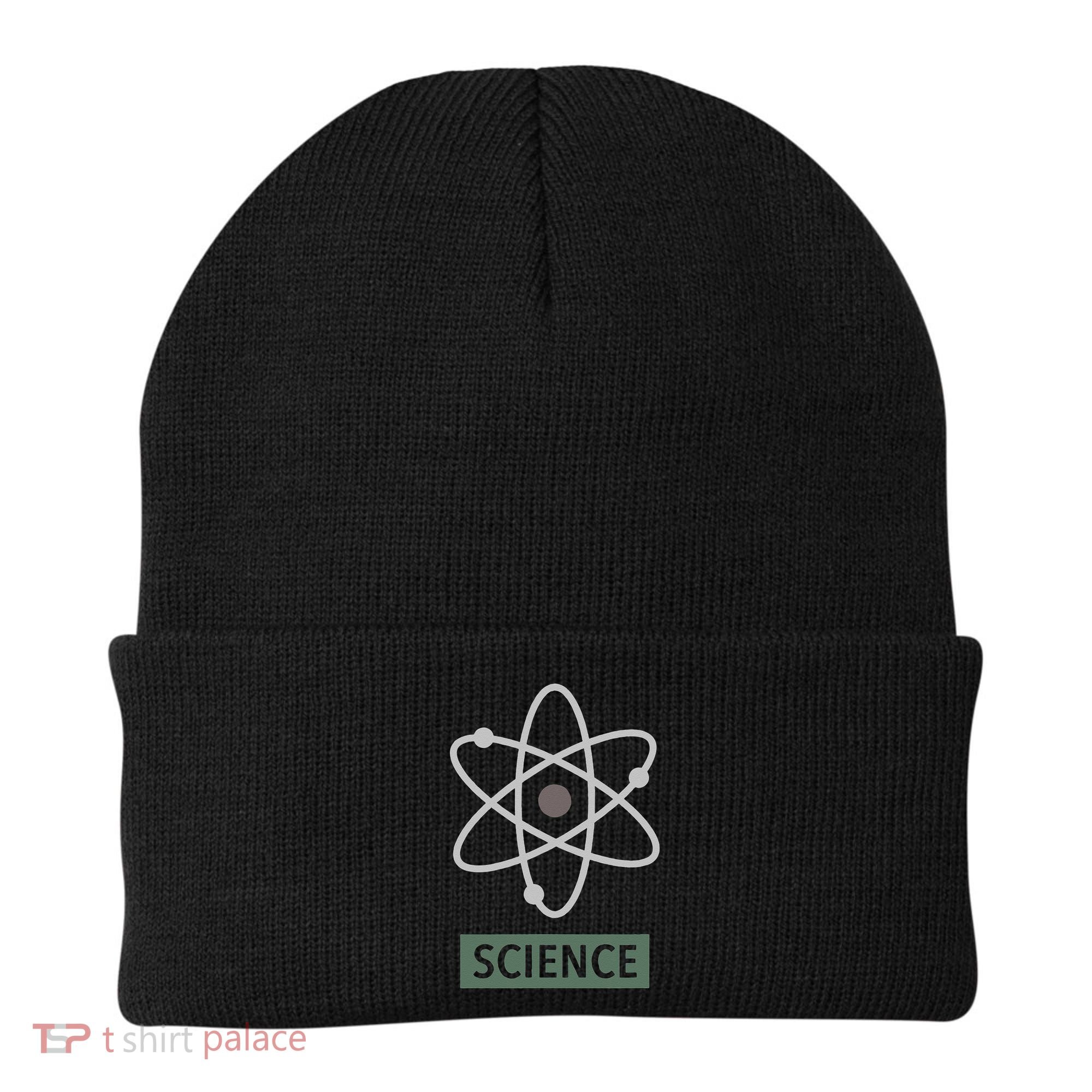 Science For Nerd Atom Graphic Scientific Gift Beanie