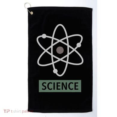 Science For Nerd Atom Graphic Scientific Gift Golf Towel