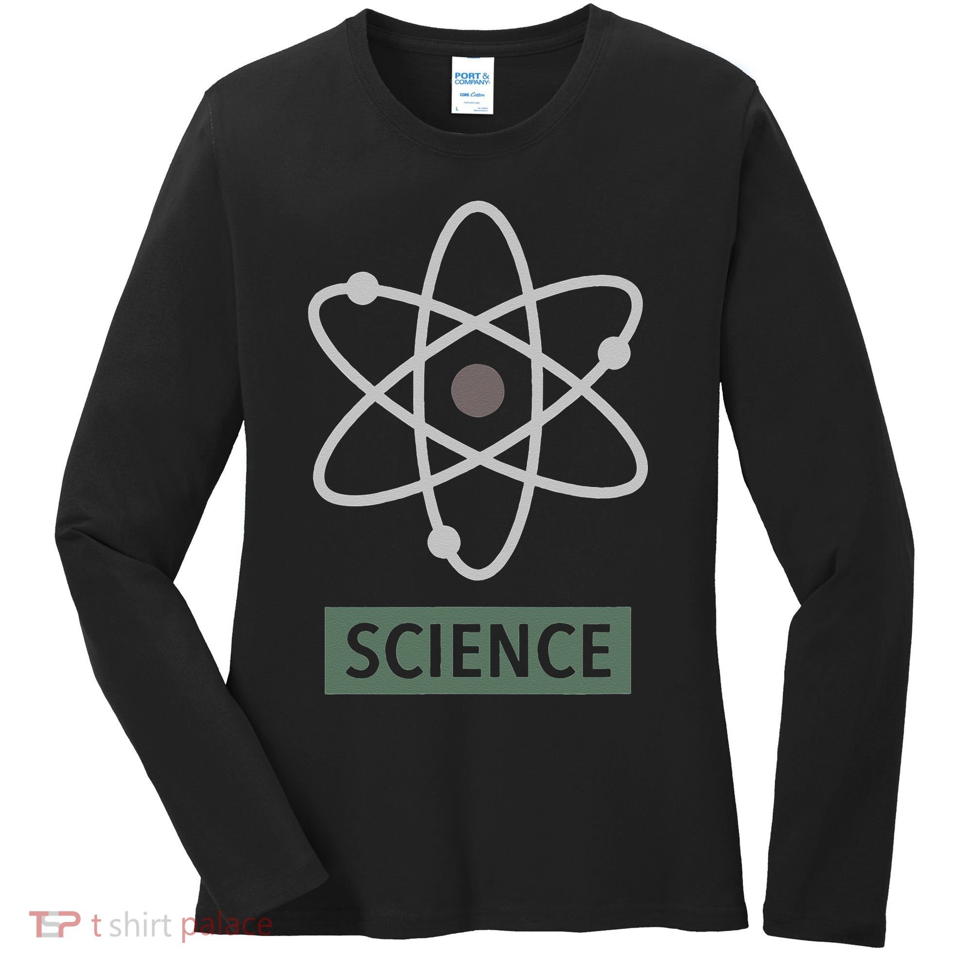 Science For Nerd Atom Graphic Scientific Gift Women's Long Sleeve Shirt