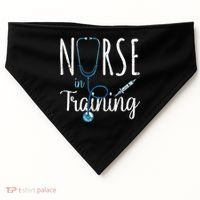 Stethoscope Future Nurse Nursing School Nursery Nurse Gift USA-Made Doggie Bandana thumb 0