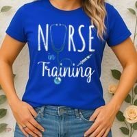 Stethoscope Future Nurse Nursing School Nursery Nurse Gift Women's T-Shirt thumb 2