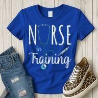Stethoscope Future Nurse Nursing School Nursery Nurse Gift Women's T-Shirt thumb 3
