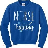 Stethoscope Future Nurse Nursing School Nursery Nurse Gift Kids Sweatshirt thumb 0