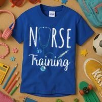 Stethoscope Future Nurse Nursing School Nursery Nurse Gift Kids T-Shirt thumb 3