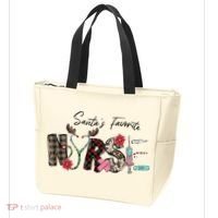 Santa's Favorite Nurse Funny Christmas Tote Bag thumb 3