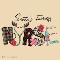 Santa's Favorite Nurse Funny Christmas Tote Bag thumb 4
