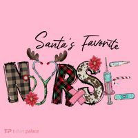 Santa's Favorite Nurse Funny Christmas Coaster thumb 2