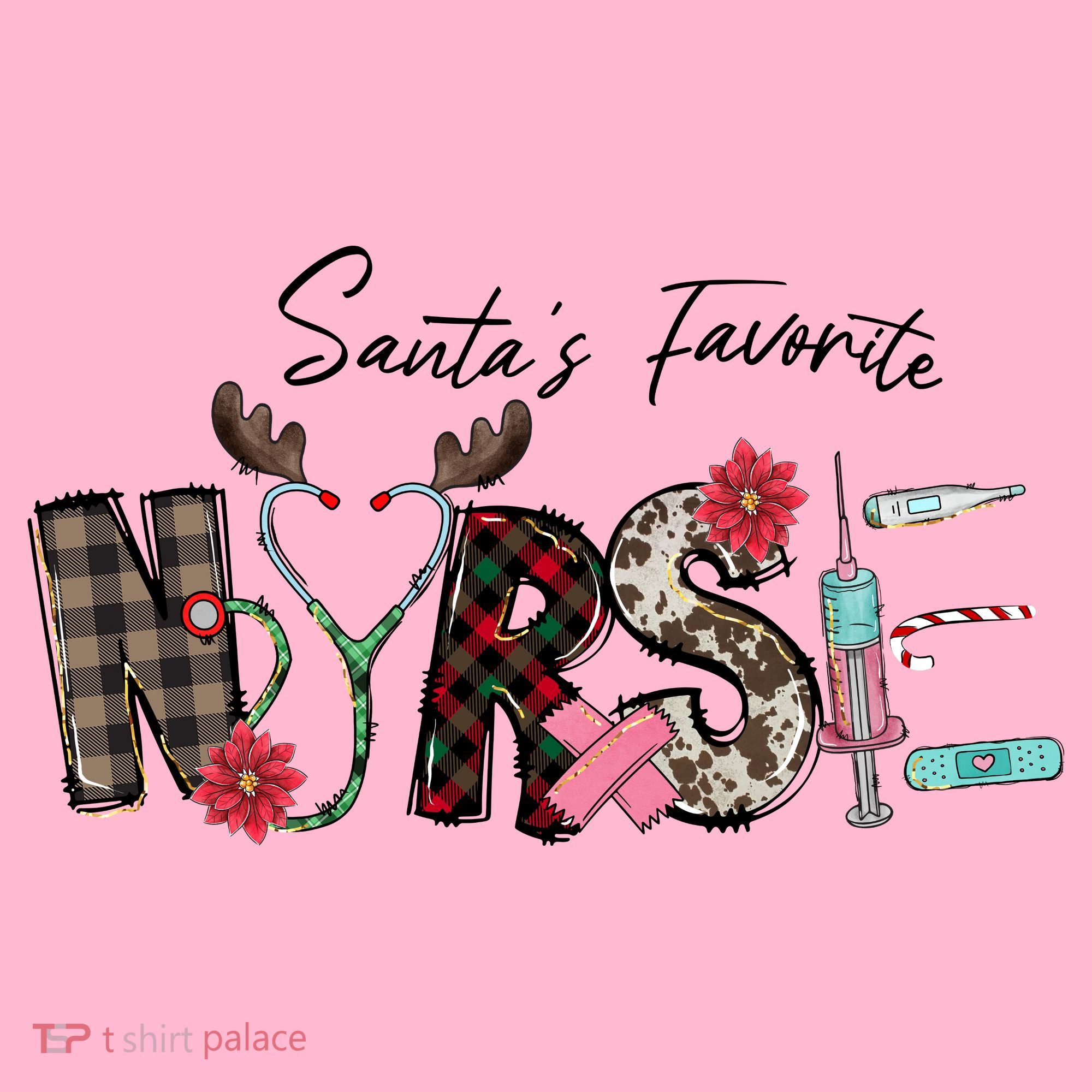 Santa's Favorite Nurse Funny Christmas Coaster
