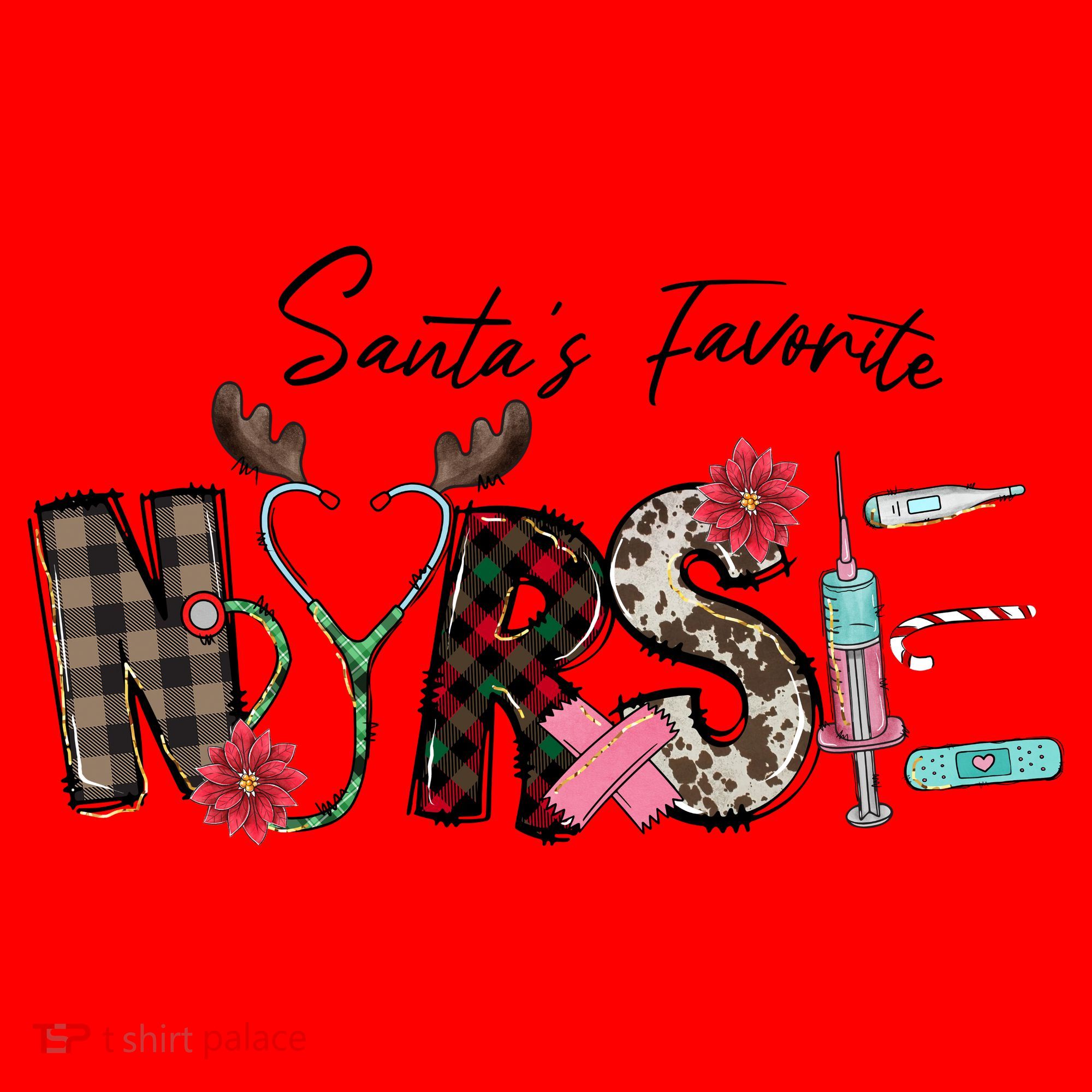 Santa's Favorite Nurse Funny Christmas Santa Hat