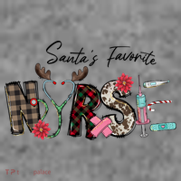 Santa's Favorite Nurse Funny Christmas Toddler Hoodie thumb 2