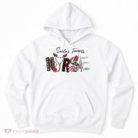 Santa's Favorite Nurse Funny Christmas Hoodie thumb 0