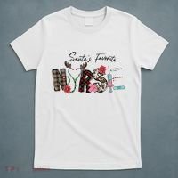 Santa's Favorite Nurse Funny Christmas T-Shirt thumb 5