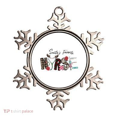 Santa's Favorite Nurse Funny Christmas Ornament