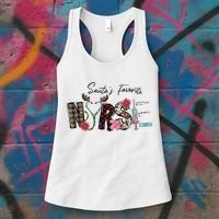 Santa's Favorite Nurse Funny Christmas Women's Tank Top thumb 3
