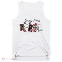 Santa's Favorite Nurse Funny Christmas Tank Top thumb 0