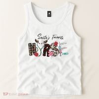 Santa's Favorite Nurse Funny Christmas Tank Top thumb 2