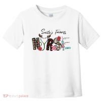 Santa's Favorite Nurse Funny Christmas Toddler T-Shirt thumb 0