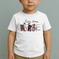 Santa's Favorite Nurse Funny Christmas Toddler T-Shirt thumb 2