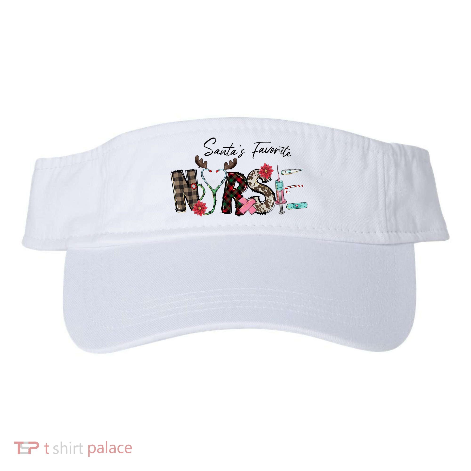 Santa's Favorite Nurse Funny Christmas Visor
