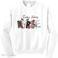 Santa's Favorite Nurse Funny Christmas Kids Sweatshirt thumb 0
