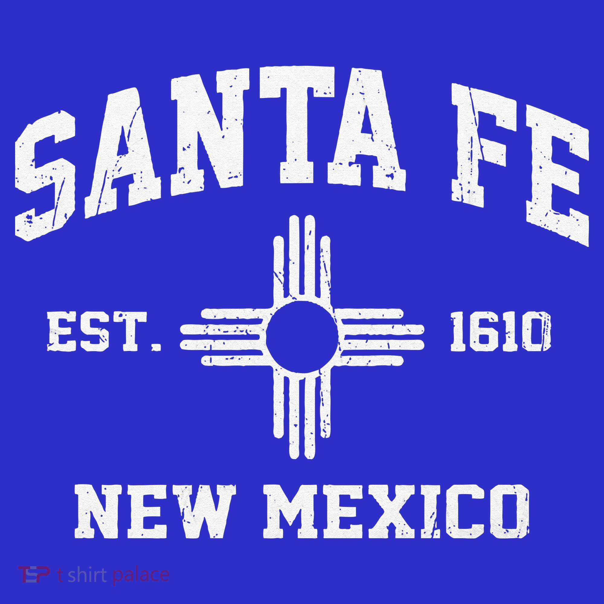 Santa Fe New Mexico NM Vintage State Athletic Style T-Shirt
