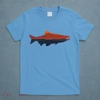 Salmon Fishing Nature Outdoor Hiking Camping Fisherman Gift T-Shirt thumb 4