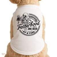 Surviving Fatherhood One Beer At A Time Fathers Day Funny Dad Be Doggie Tank thumb 0