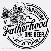 Surviving Fatherhood One Beer At A Time Fathers Day Funny Dad Be Sweatshirt thumb 3