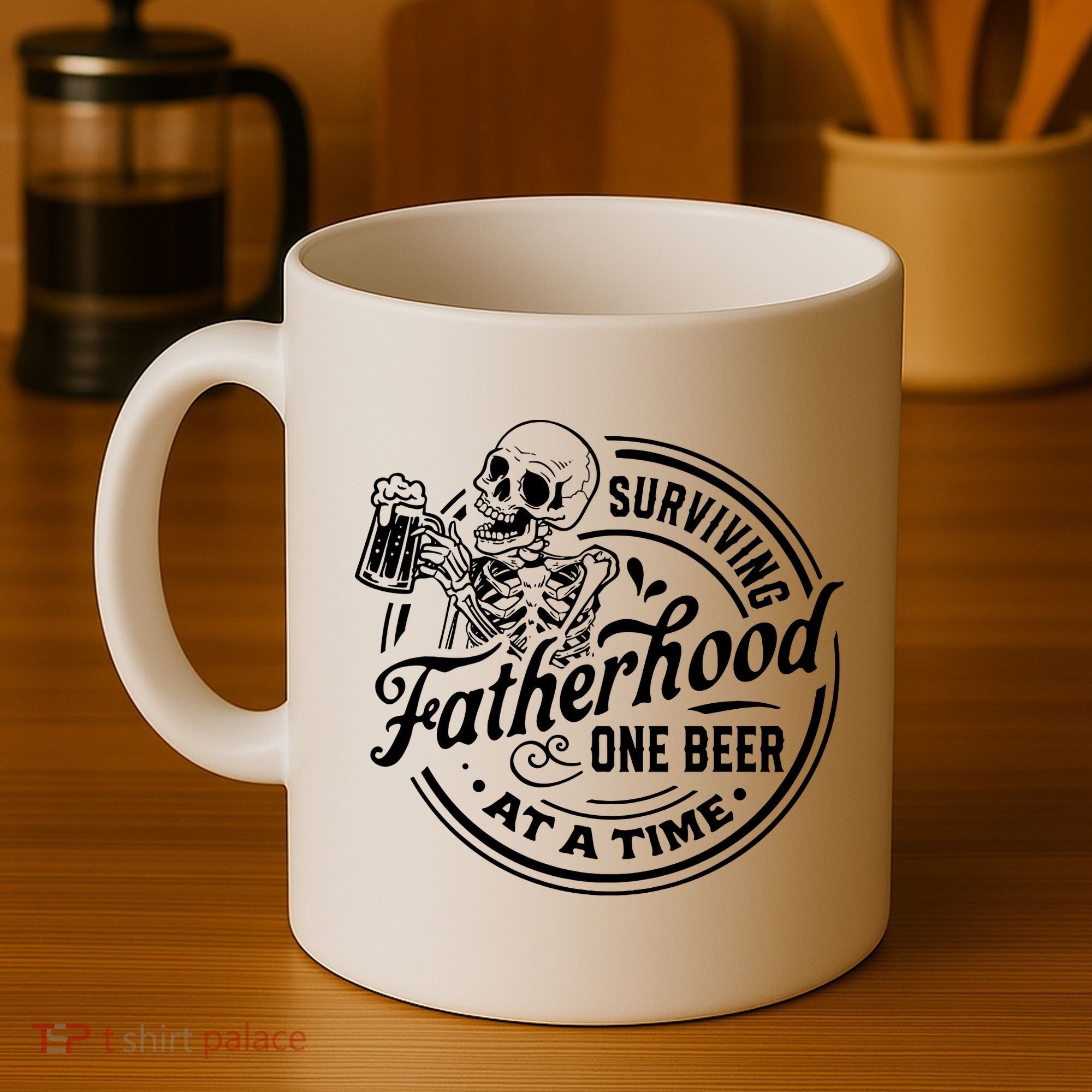 Surviving Fatherhood One Beer At A Time Fathers Day Funny Dad Be Coffee Mug
