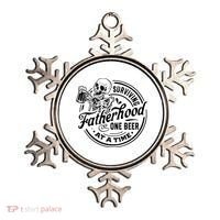 Surviving Fatherhood One Beer At A Time Fathers Day Funny Dad Be Ornament thumb 0