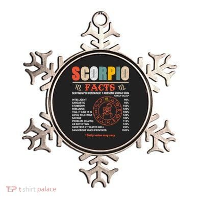 Scorpio Facts October November Birthday Zodiac Sign Gift Ornament