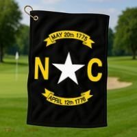 State Flag Of North Carolina Golf Towel thumb 1