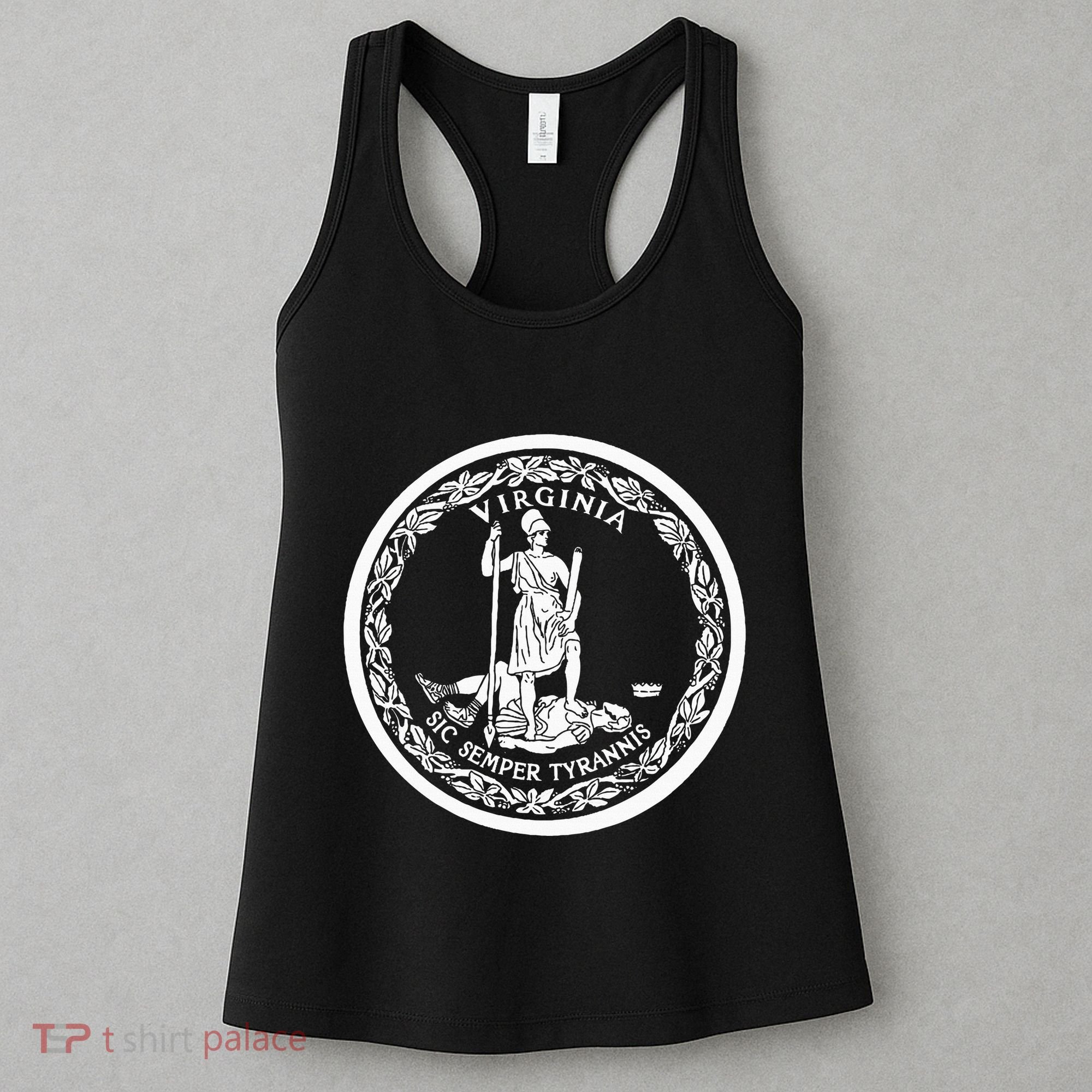 State Flag Of Virginia Seal Roanoke Richmond Norfolk Women's Tank Top