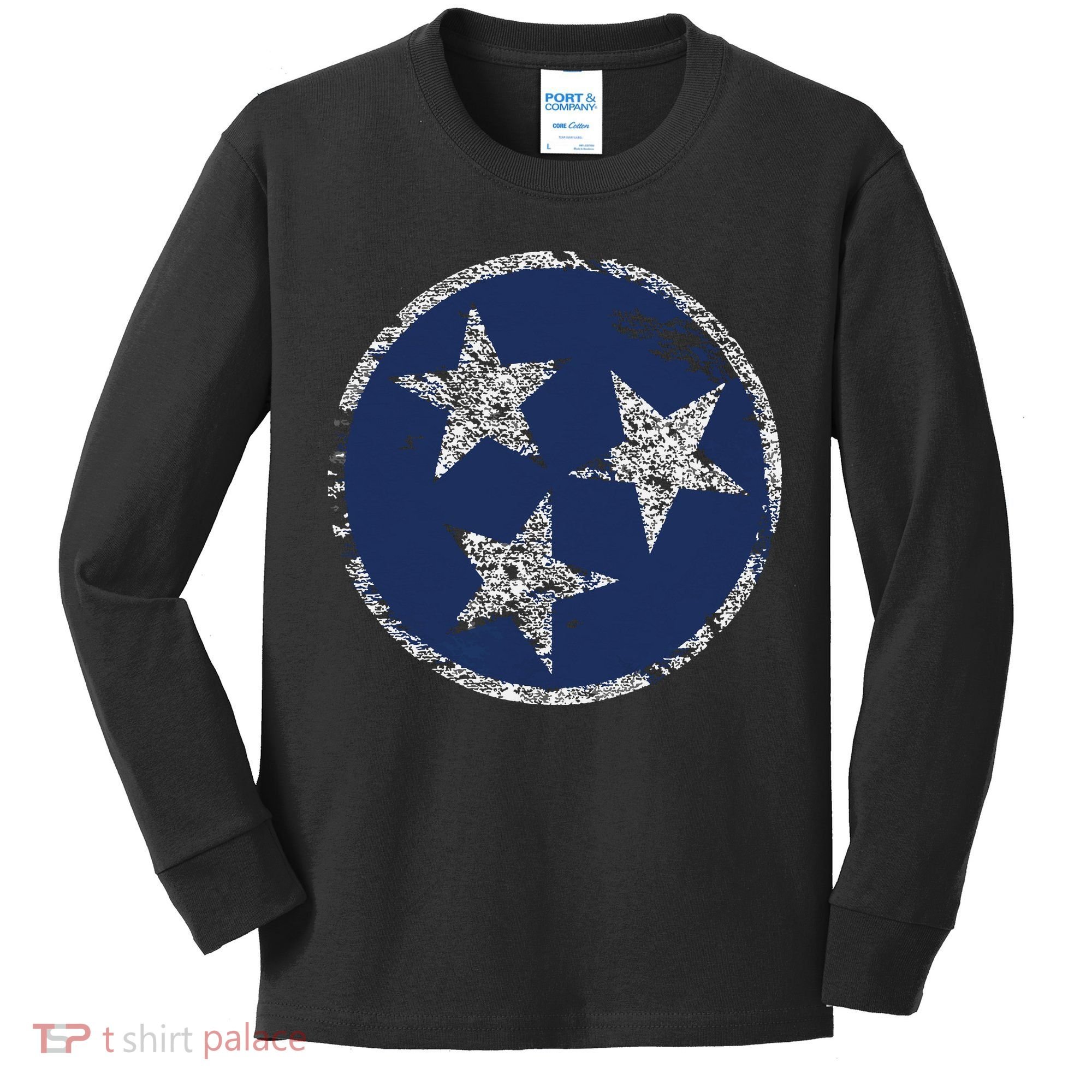 State Flag Of Tennessee Kids Long Sleeve Shirt