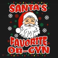 SantaS Favorite Obgyn Christmas Pregnancy Doctor Pajama Swea Bucket Hat thumb 4