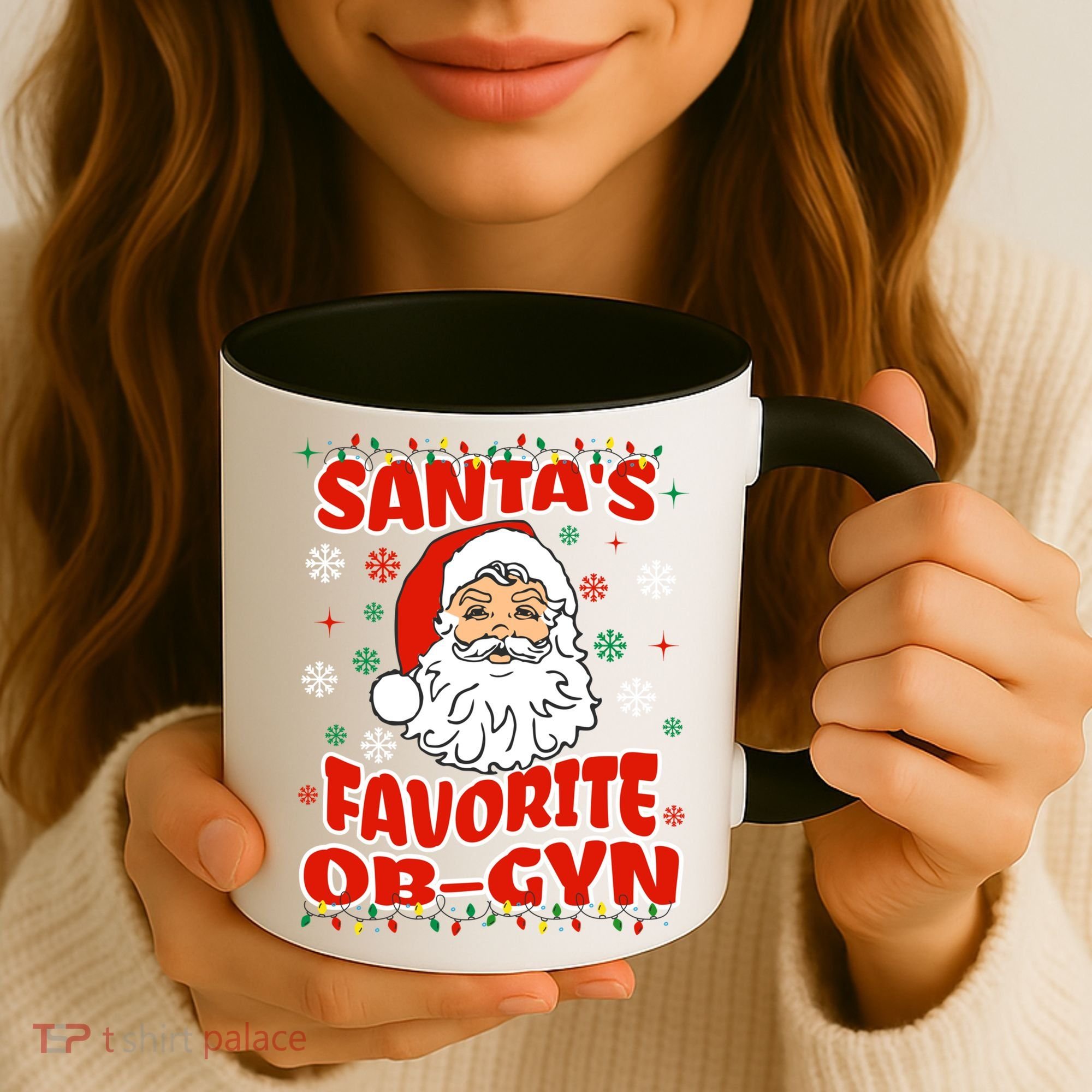 SantaS Favorite Obgyn Christmas Pregnancy Doctor Pajama Swea Coffee Mug