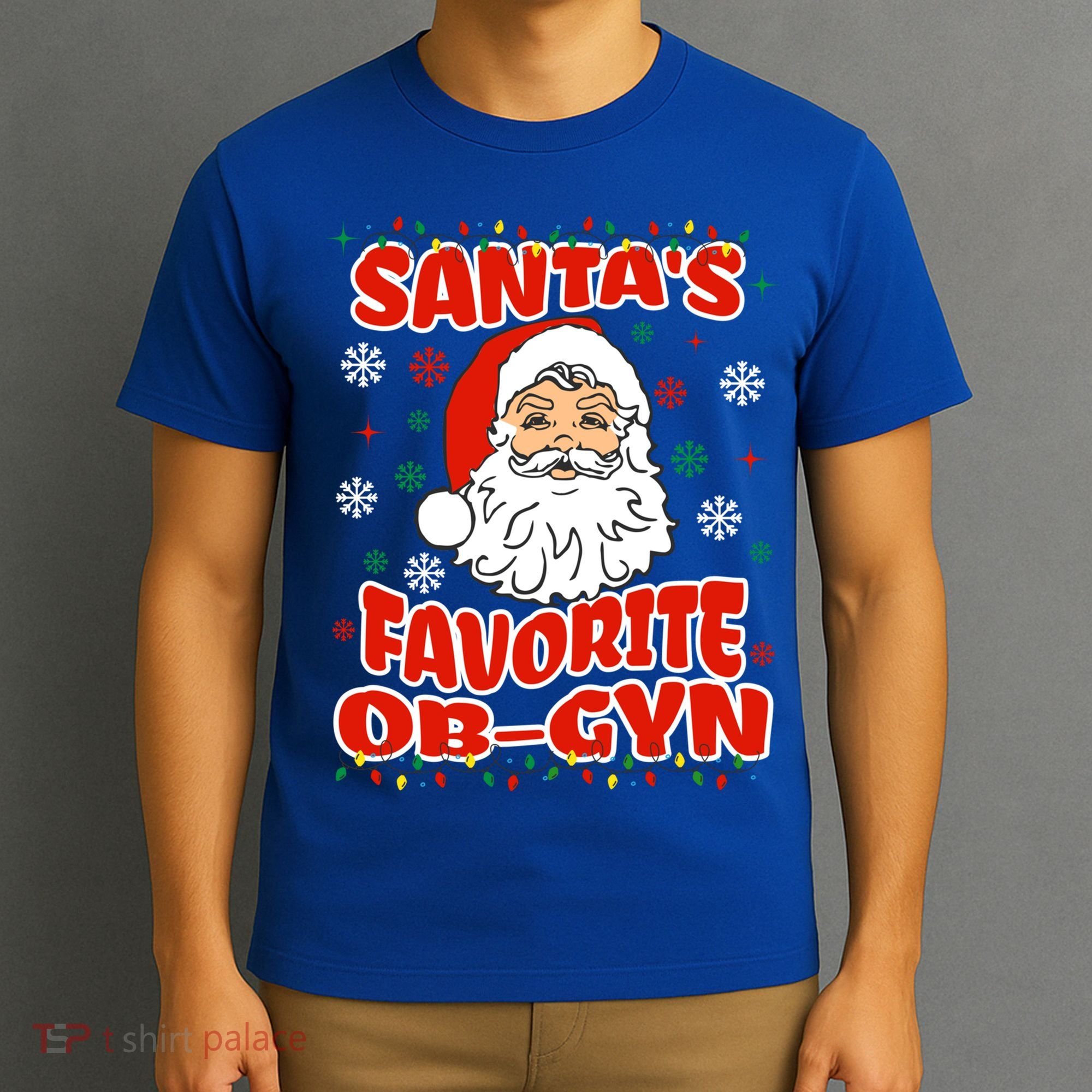 SantaS Favorite Obgyn Christmas Pregnancy Doctor Pajama Swea T-Shirt