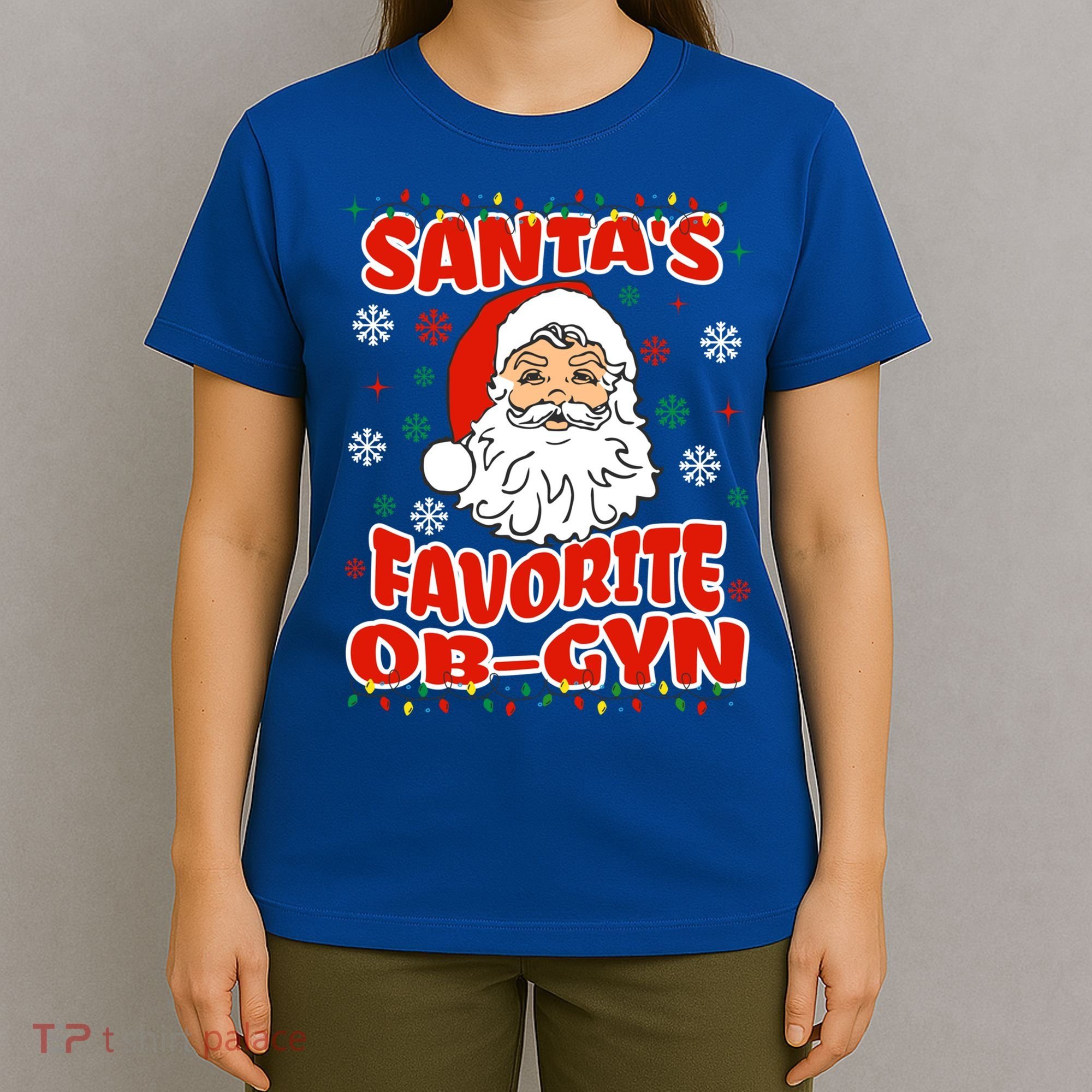SantaS Favorite Obgyn Christmas Pregnancy Doctor Pajama Swea T-Shirt