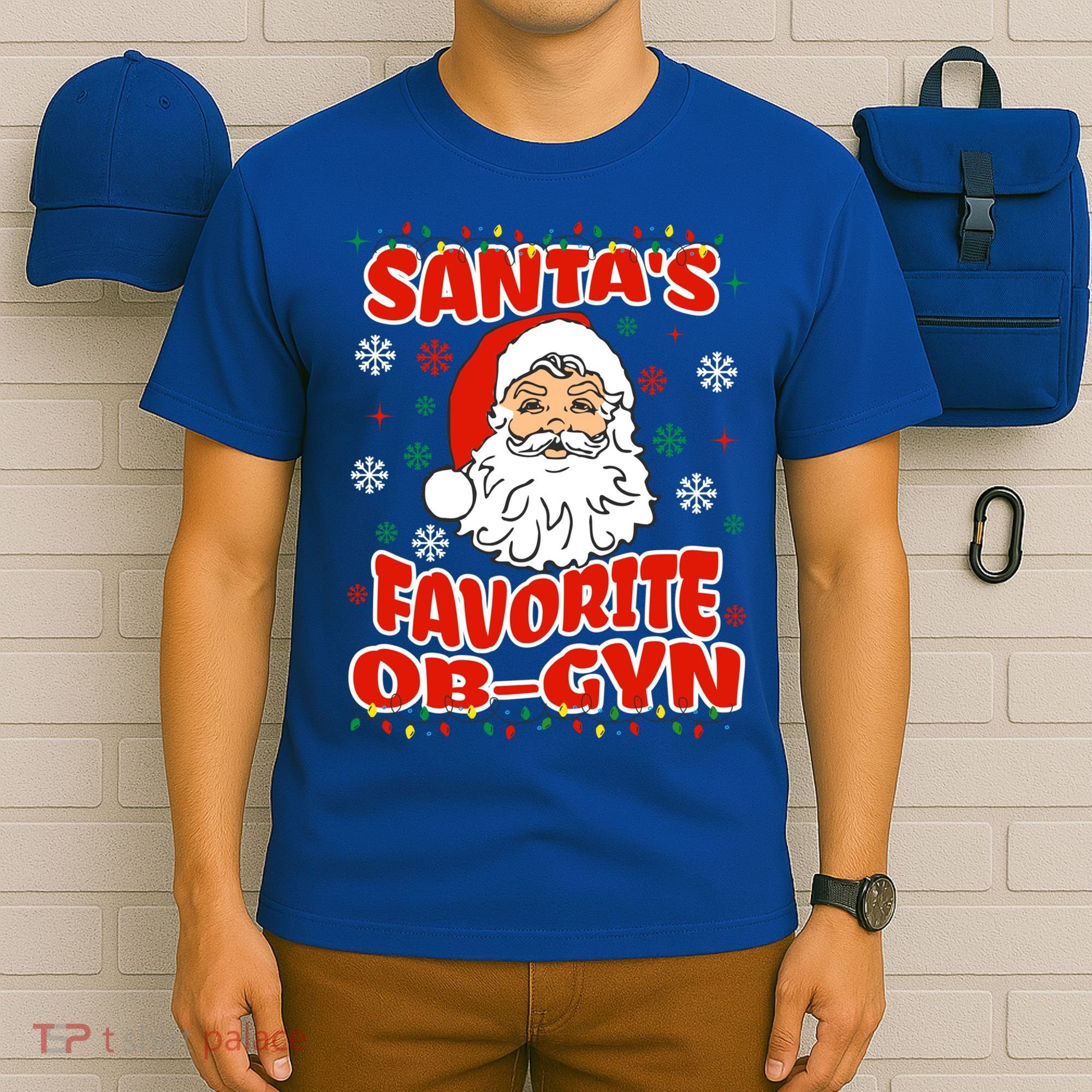 SantaS Favorite Obgyn Christmas Pregnancy Doctor Pajama Swea T-Shirt