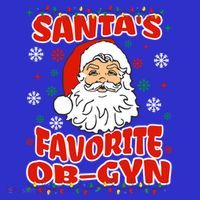 SantaS Favorite Obgyn Christmas Pregnancy Doctor Pajama Swea Women's Tank Top thumb 5